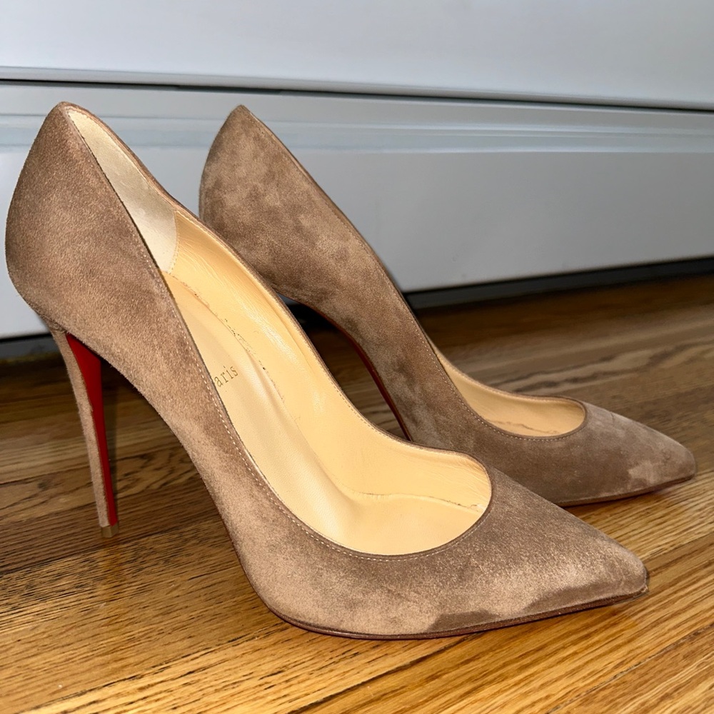 Christian Louboutin Suede Pigalles 100 pumps